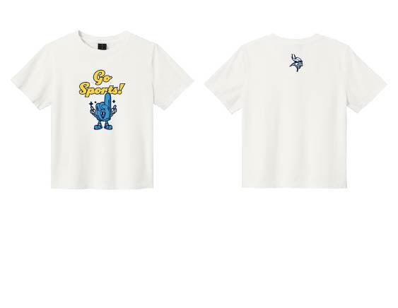 Go Vikings Sports: Women's Boxy Oversized Heavy Cotton Tee