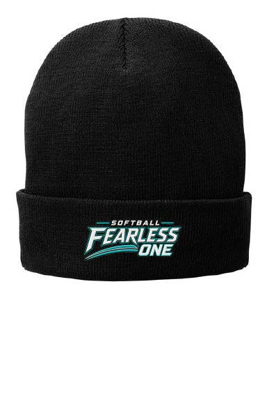 Fearless Softball: Fleece-Lined Cuffed Beanie