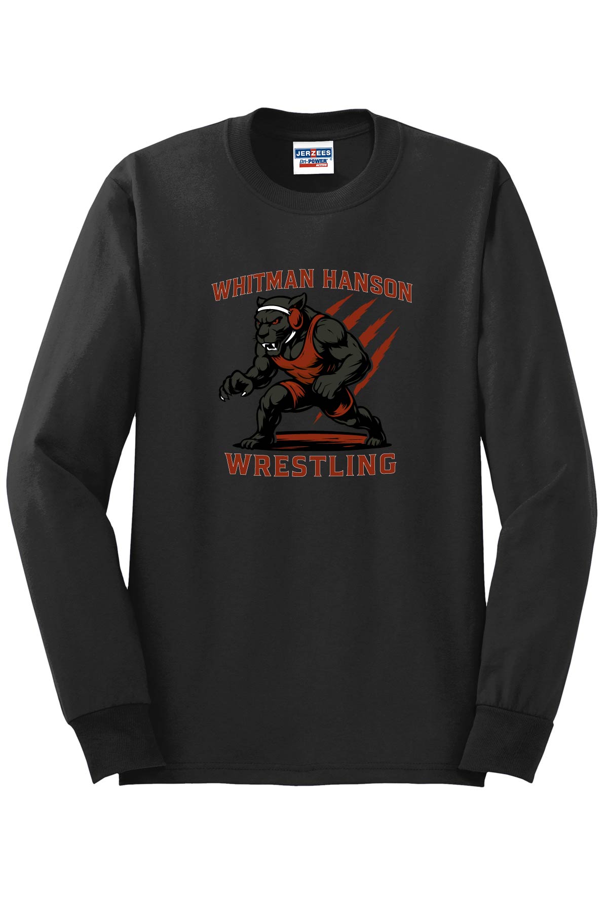 Whitman Hanson Wrestling: Jerzees Long Sleeve T-Shirt *Adult and Youth Sizes*