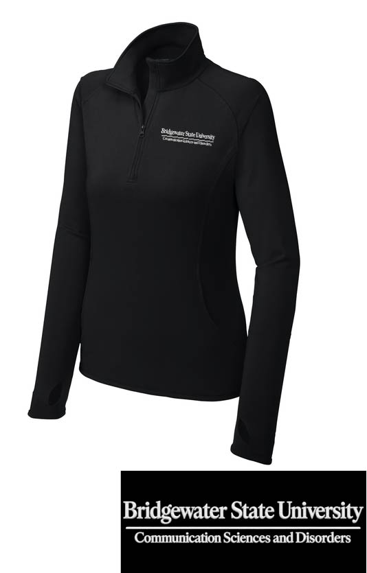BSU Communication Sciences: Women's Sport-Tek Stretch 1/4-Zip Pullover