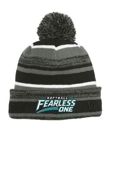 Fearless Softball: New Era Striped Pom Beanie