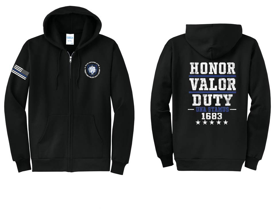Freetown Police: Unisex Full Zip Hooded Sweatshirt