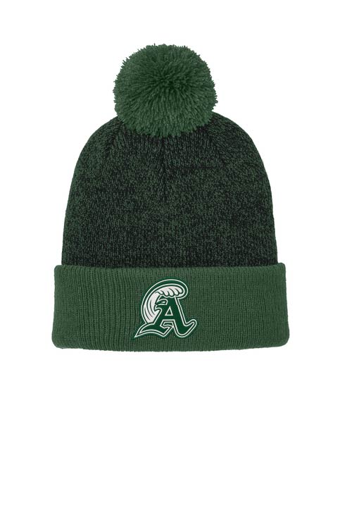 Beaver Brook Elementary: Embroidered Pom Pom Knit Beanie
