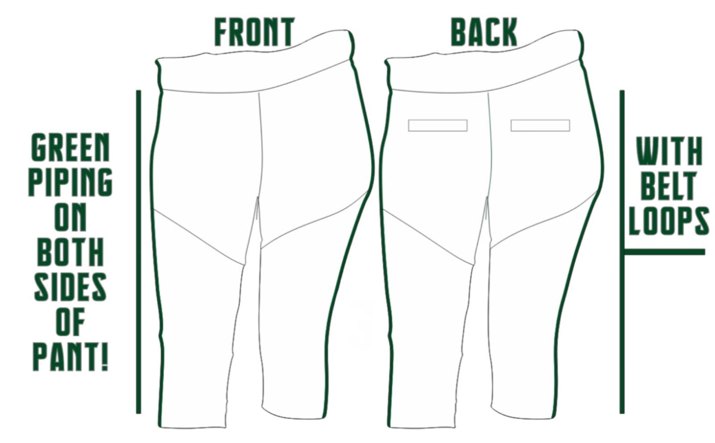 King Philip Pride: White Softball Pants