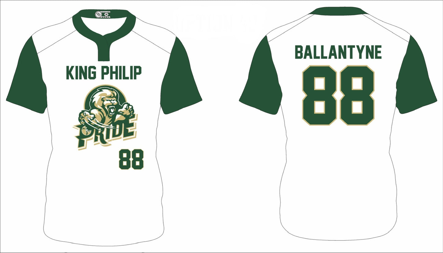 King Philip Pride: White and Green Jersey