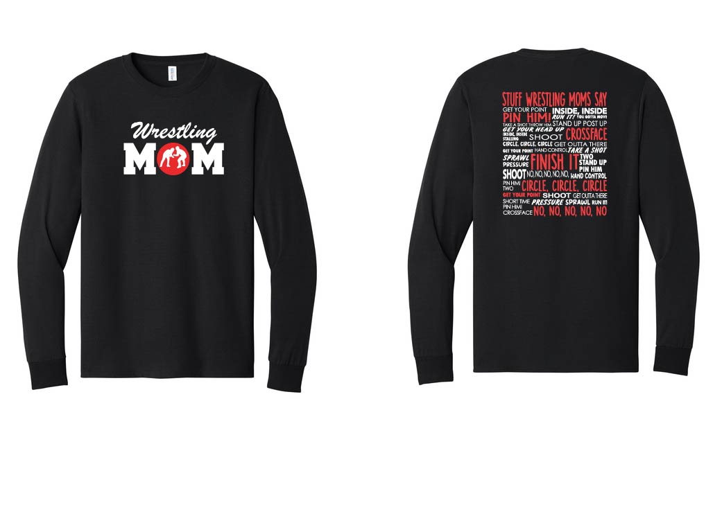 Whitman Hanson Wrestling: Wrestling Mom- Jerzees Long Sleeve T-Shirt