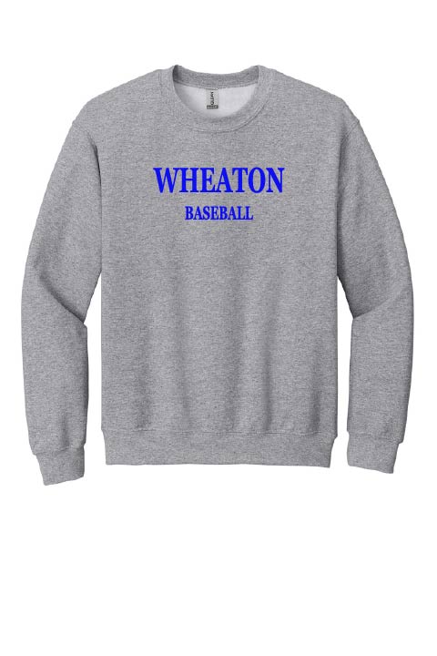 Wheaton College Baseball: Gildan Unisex Crewneck Sweatshirt *Adult and Youth Sizes*