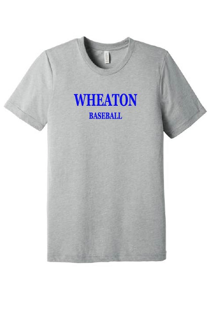 Wheaton College Baseball: Bella Canvas Triblend T-Shirt *Adult and Youth Sizes*