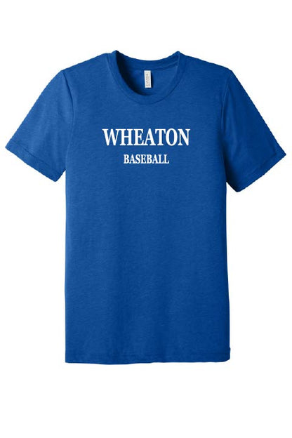 Wheaton College Baseball: Bella Canvas Triblend T-Shirt *Adult and Youth Sizes*