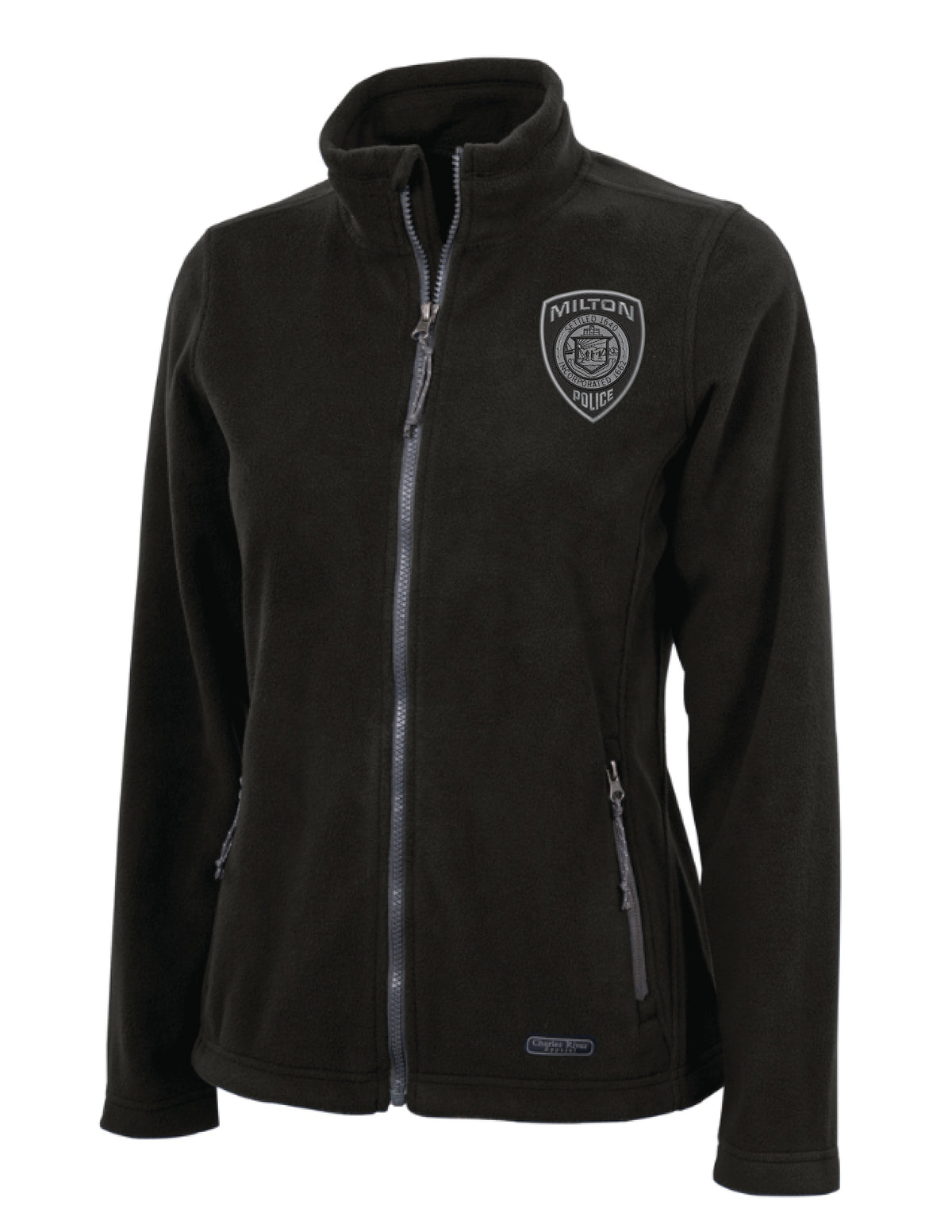 Milton Police: Charles River Women's Full Zip Fleece Jacket