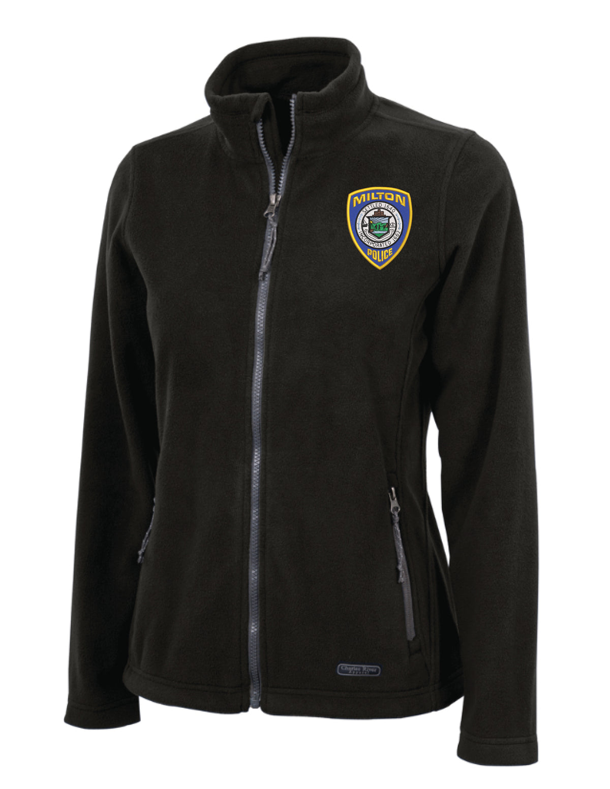 Milton Police: Charles River Women's Full Zip Fleece Jacket