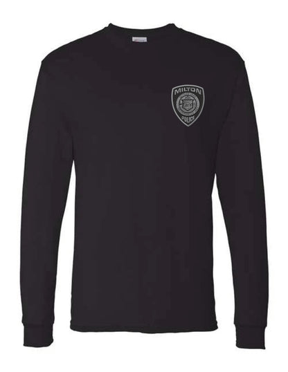 Milton Police: Hanes Unisex Cotton Long Sleeve T-Shirt