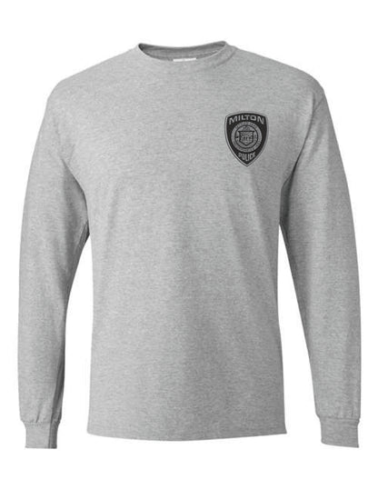 Milton Police: Hanes Unisex Cotton Long Sleeve T-Shirt