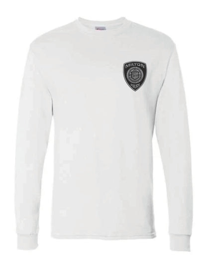Milton Police: Hanes Unisex Cotton Long Sleeve T-Shirt