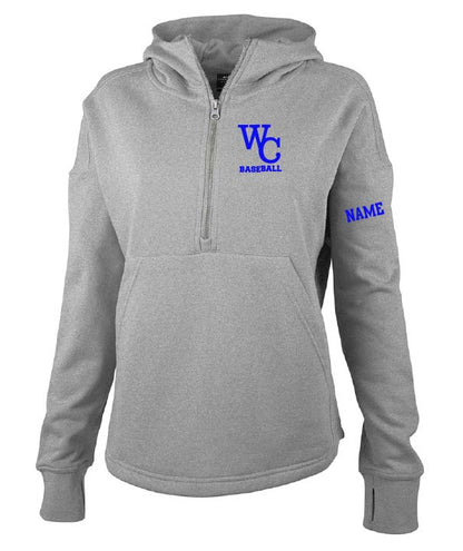 Wheaton College Baseball: Women's Willow Scallop Hem Hoodie