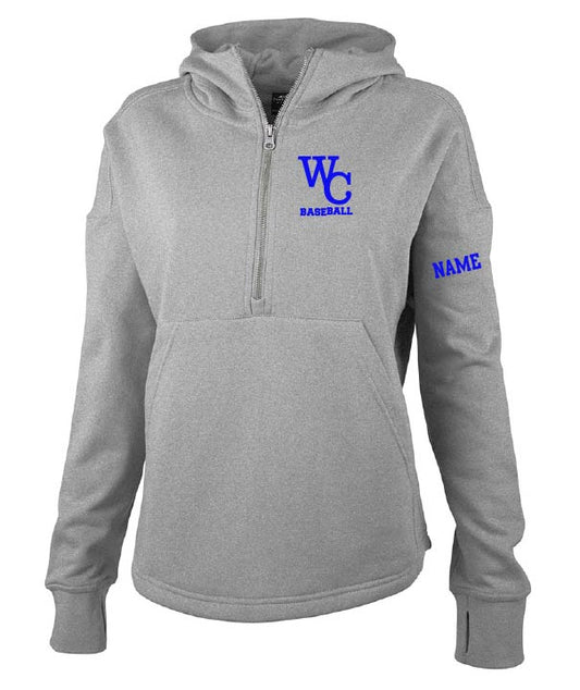 Wheaton College Baseball: Women's Willow Scallop Hem Hoodie