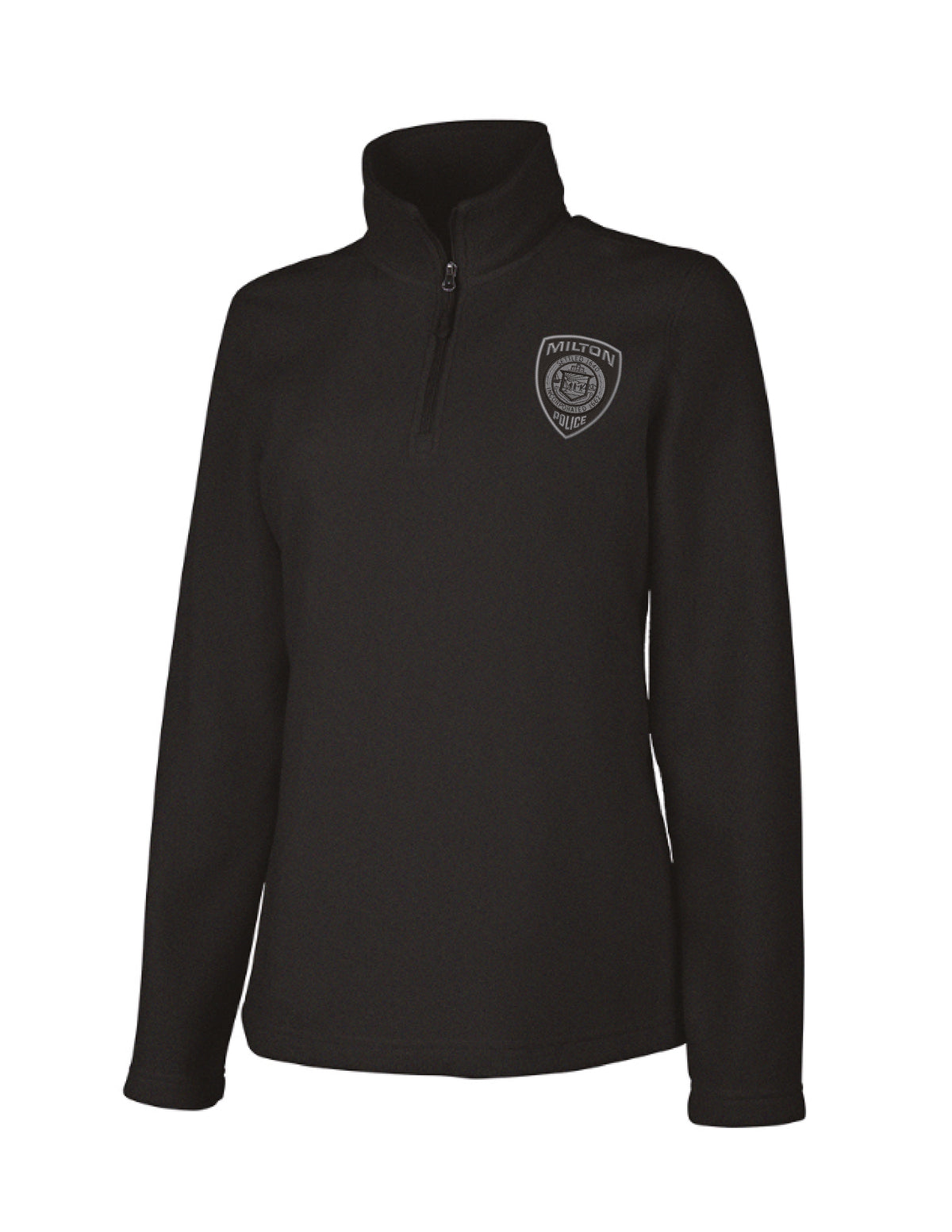 Milton Police: Women's Microfleece Quarter-Zip Pullover