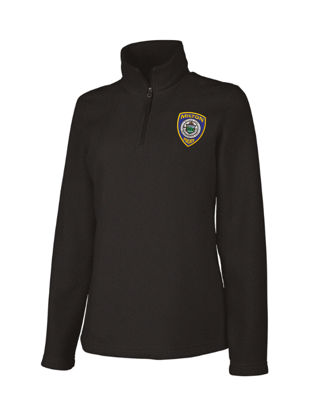 Milton Police: Women's Microfleece Quarter-Zip Pullover