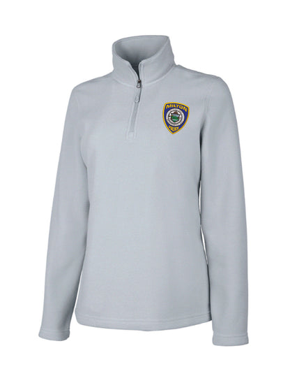 Milton Police: Women's Microfleece Quarter-Zip Pullover