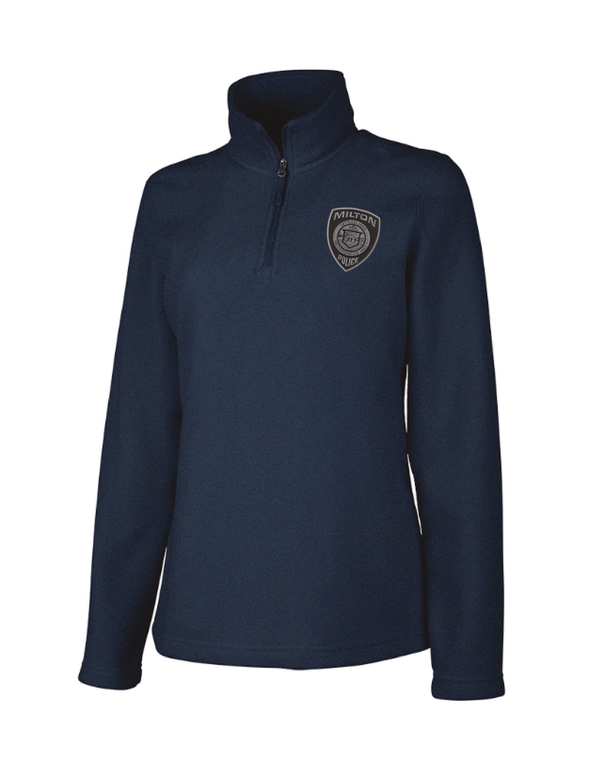 Milton Police: Women's Microfleece Quarter-Zip Pullover