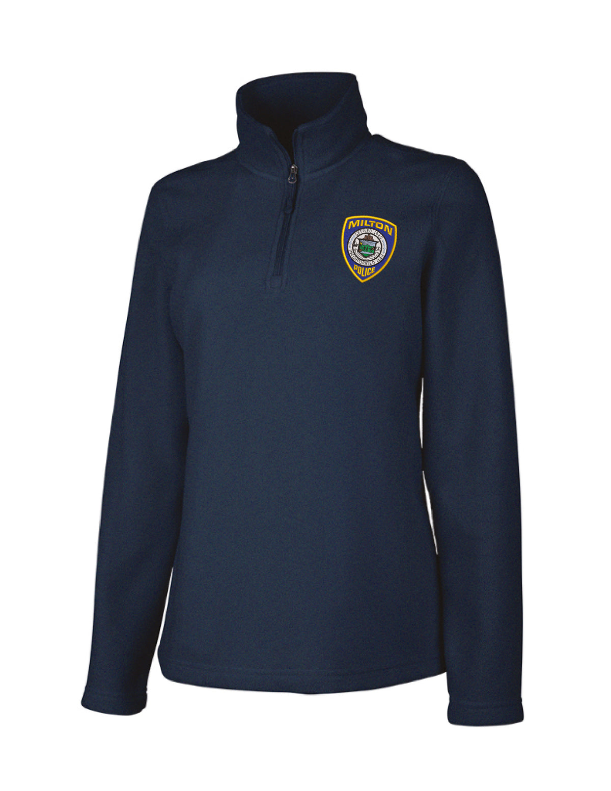 Milton Police: Women's Microfleece Quarter-Zip Pullover