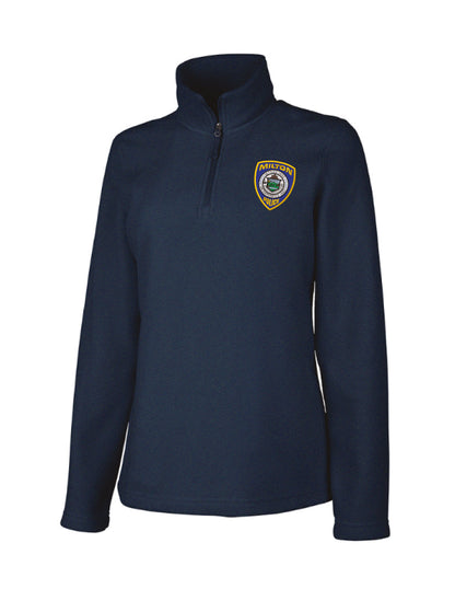 Milton Police: Women's Microfleece Quarter-Zip Pullover
