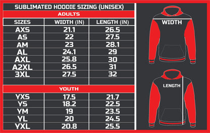 EBCCYF&C: Cheer Sublimated Rhinestone Hoodie