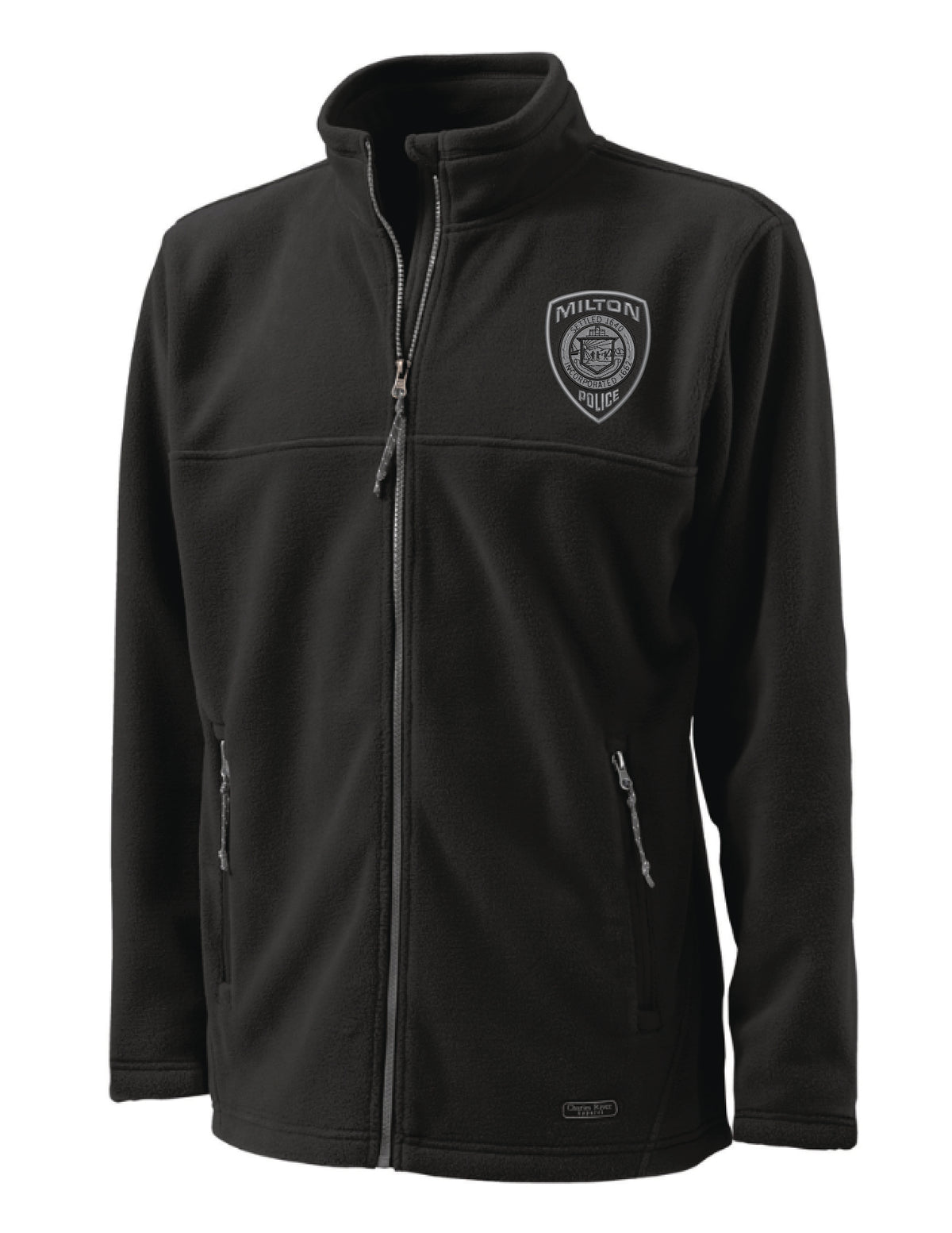 Milton Police: Charles River Men's Full Zip Fleece Jacket