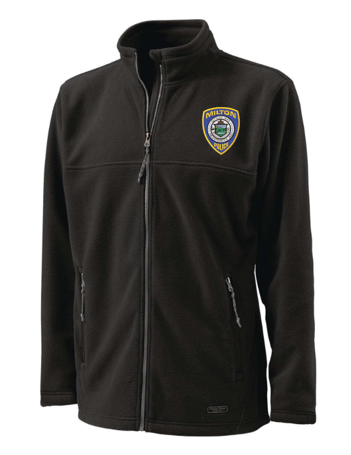 Milton Police: Charles River Men's Full Zip Fleece Jacket