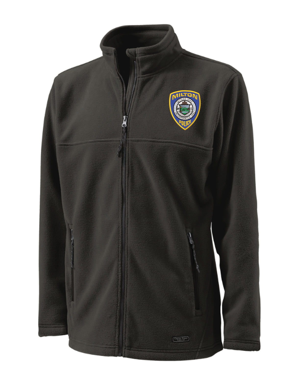 Milton Police: Charles River Men's Full Zip Fleece Jacket