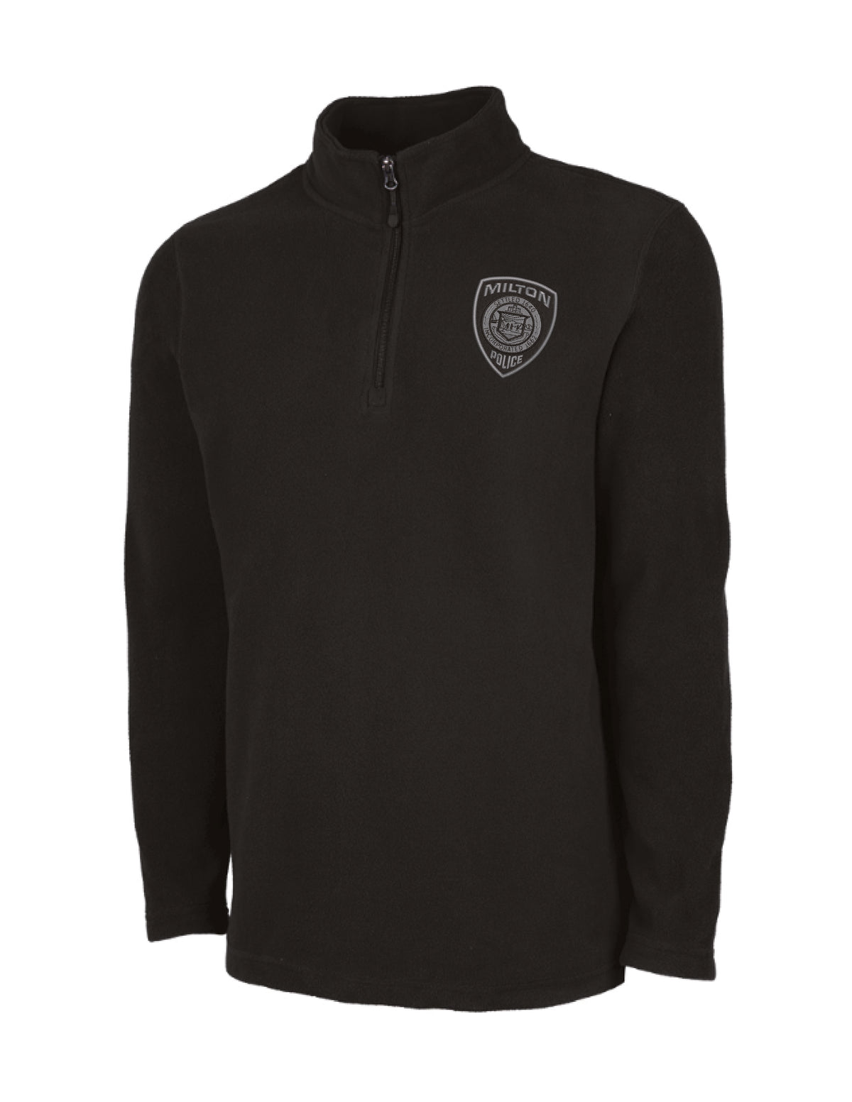 Milton Police: Men's Fleece Quarter-Zip Pullover