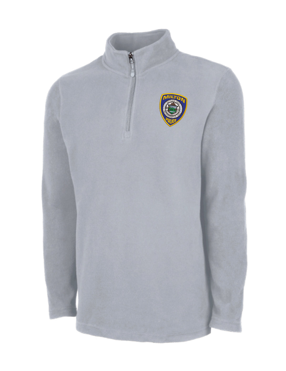 Milton Police: Men's Fleece Quarter-Zip Pullover