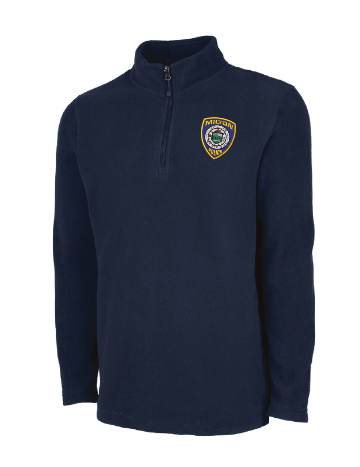 Milton Police: Men's Fleece Quarter-Zip Pullover
