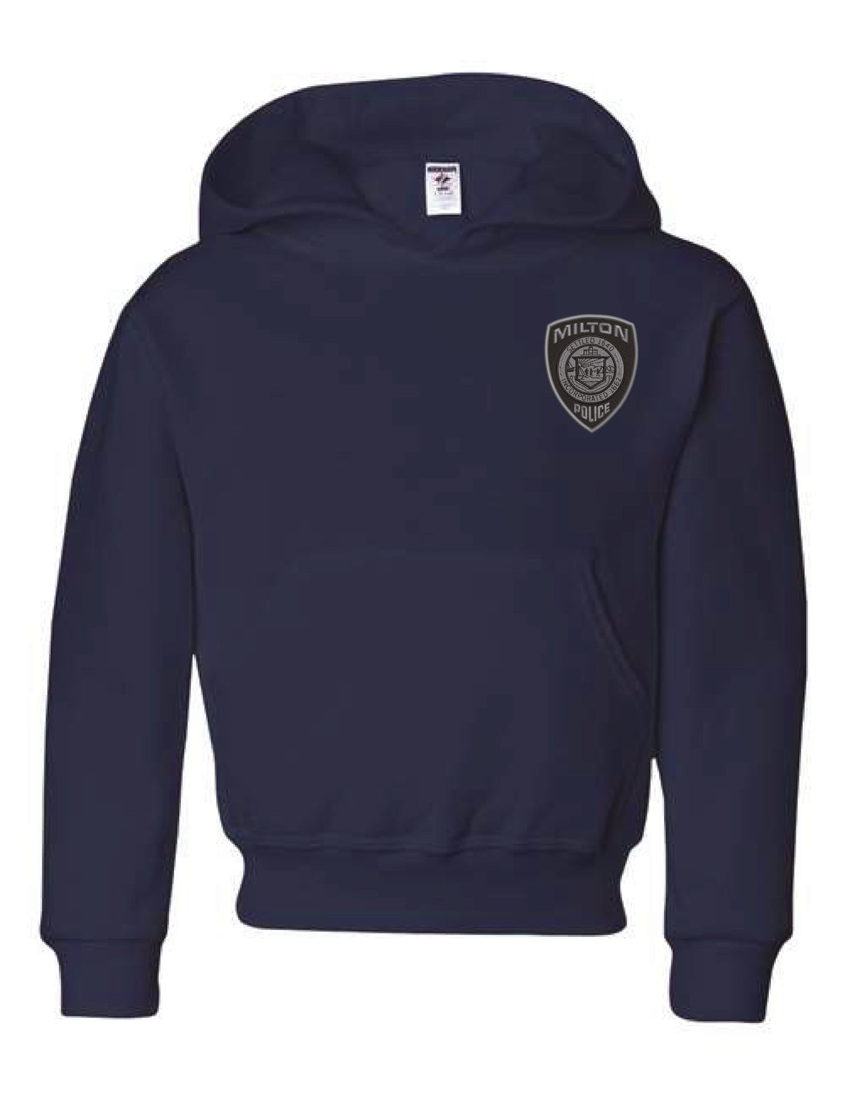 Milton Police: Youth Jerzees Hooded Sweatshirt