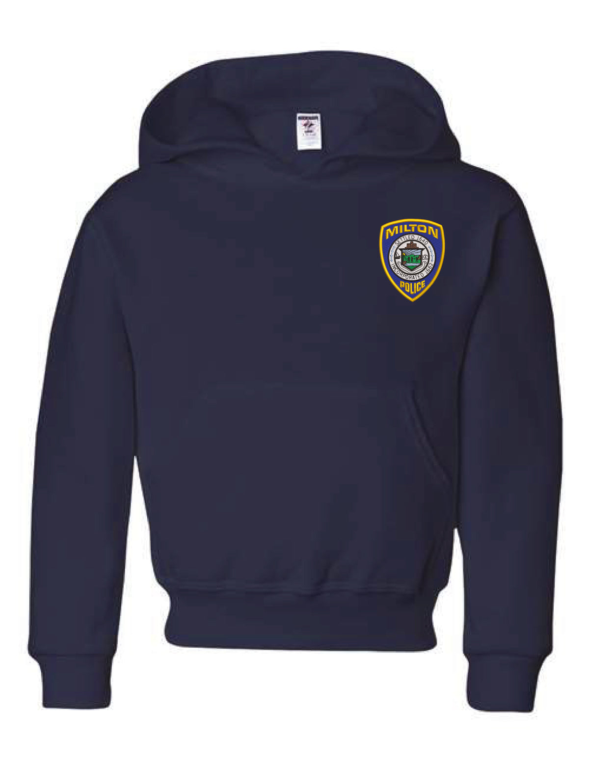 Milton Police: Youth Jerzees Hooded Sweatshirt