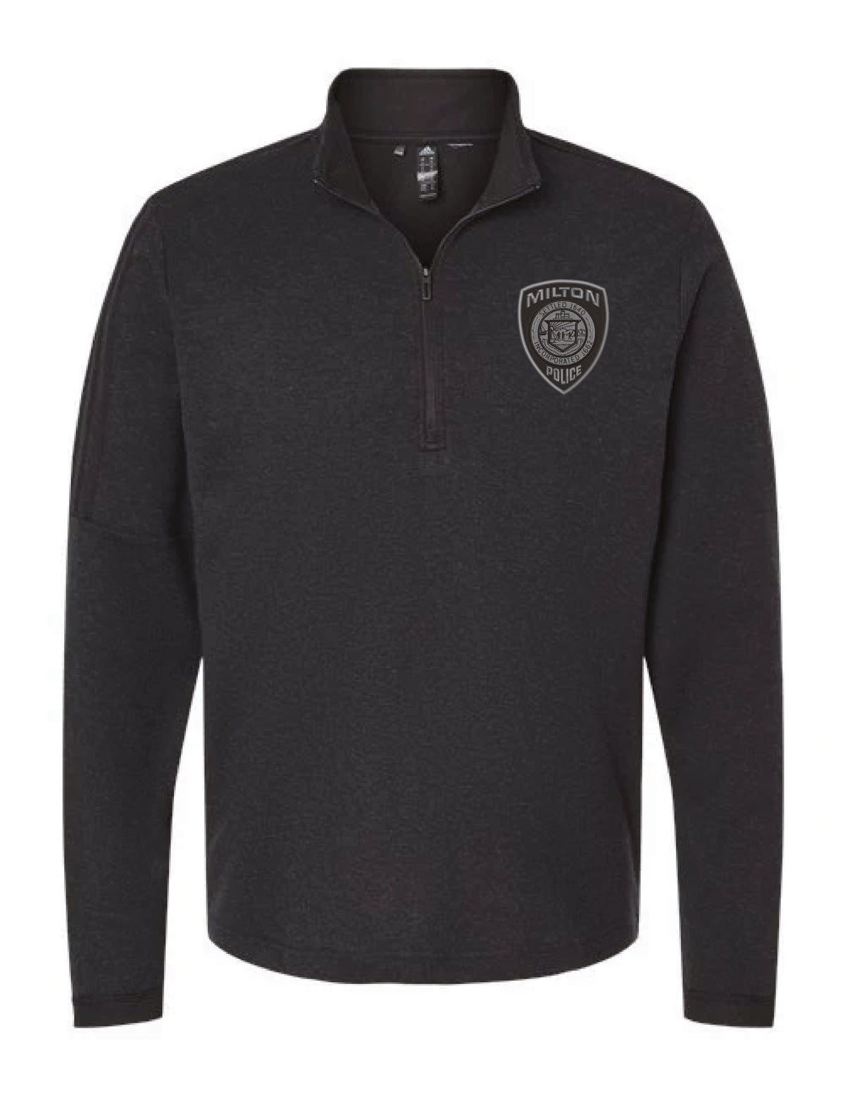 Milton Police: Adidas Men's 3-Stripes Quarter-Zip Sweater Pullover