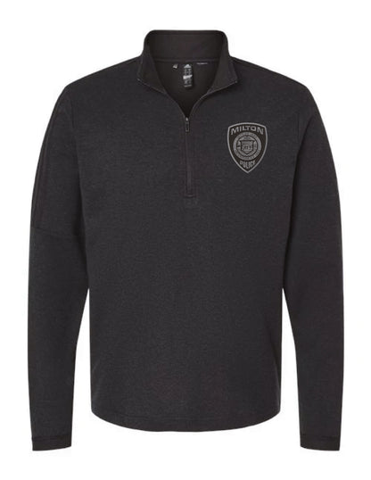 Milton Police: Adidas Men's 3-Stripes Quarter-Zip Sweater Pullover