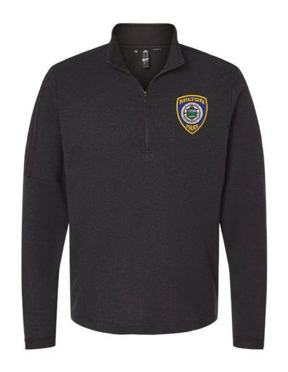 Milton Police: Adidas Men's 3-Stripes Quarter-Zip Sweater Pullover