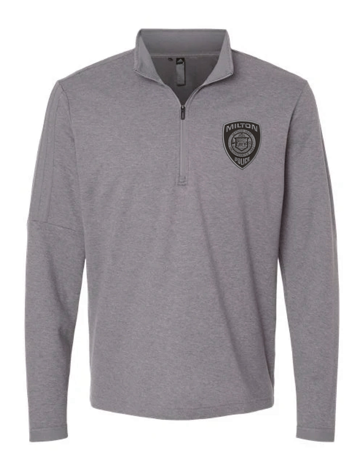 Milton Police: Adidas Men's 3-Stripes Quarter-Zip Sweater Pullover