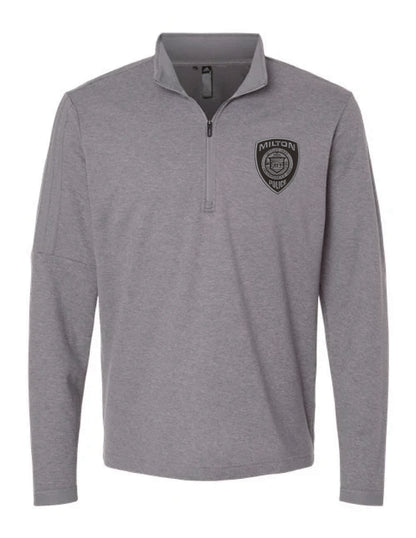 Milton Police: Adidas Men's 3-Stripes Quarter-Zip Sweater Pullover