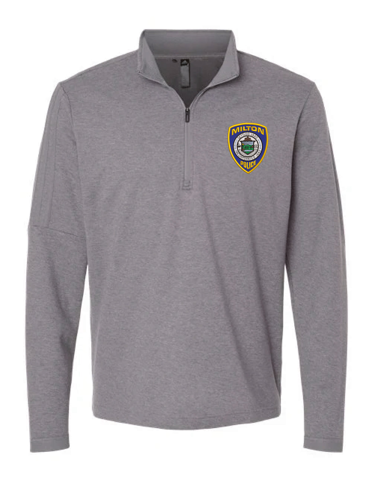 Milton Police: Adidas Men's 3-Stripes Quarter-Zip Sweater Pullover