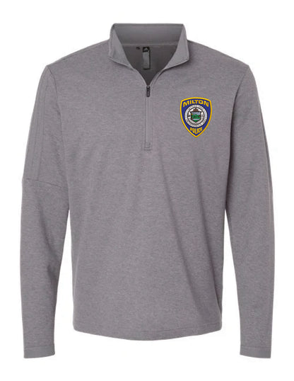 Milton Police: Adidas Men's 3-Stripes Quarter-Zip Sweater Pullover