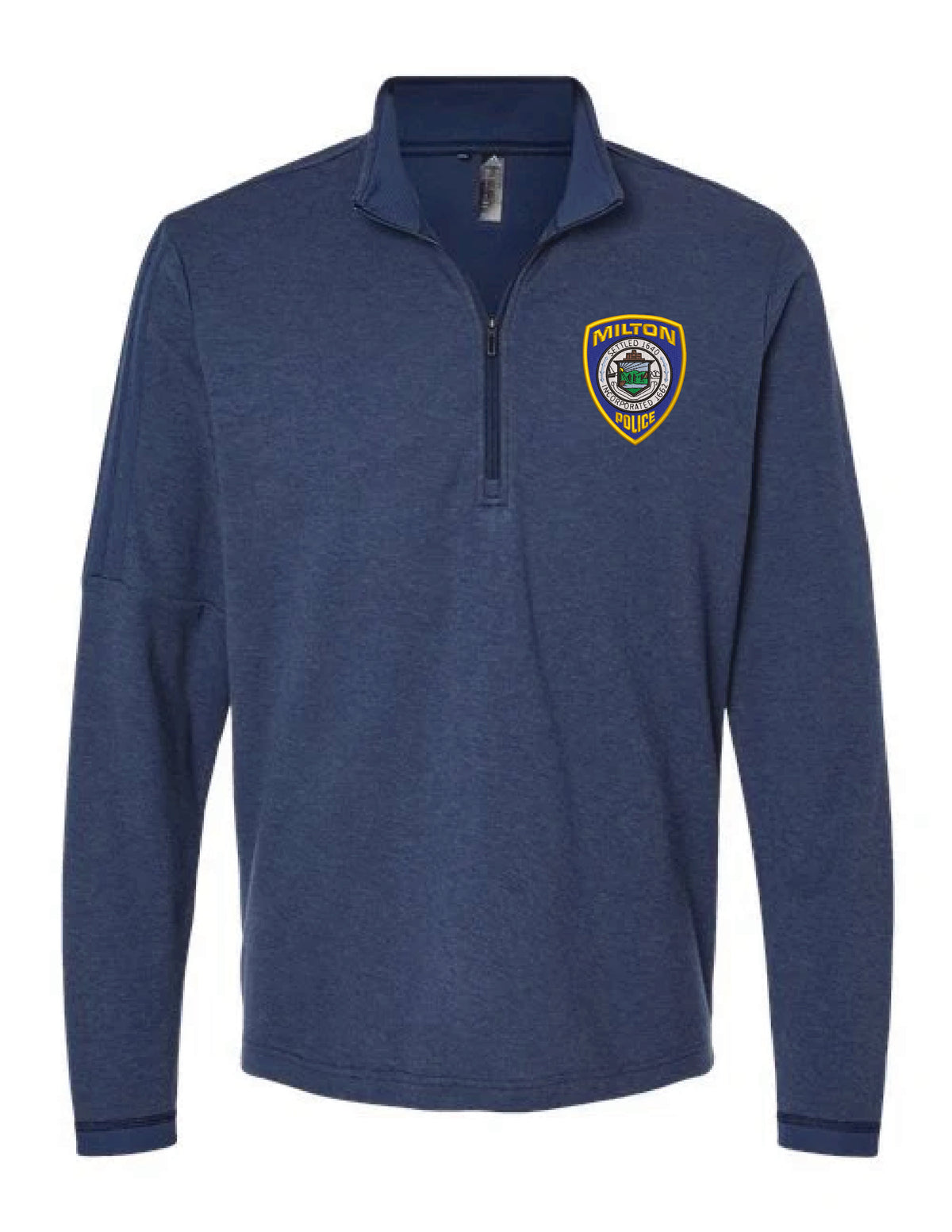 Milton Police: Adidas Men's 3-Stripes Quarter-Zip Sweater Pullover