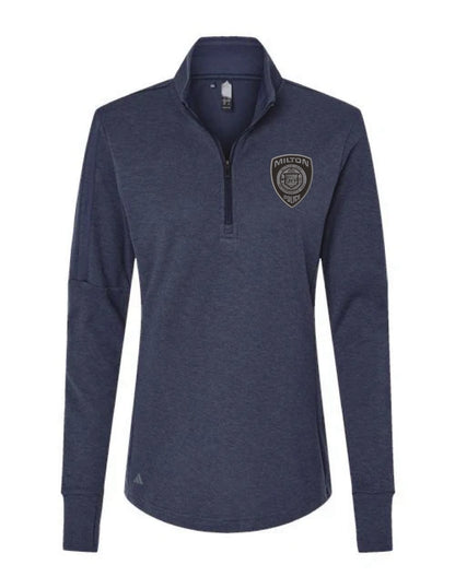 Milton Police: Adidas Women's 3-Stripes Quarter-Zip Sweater Pullover