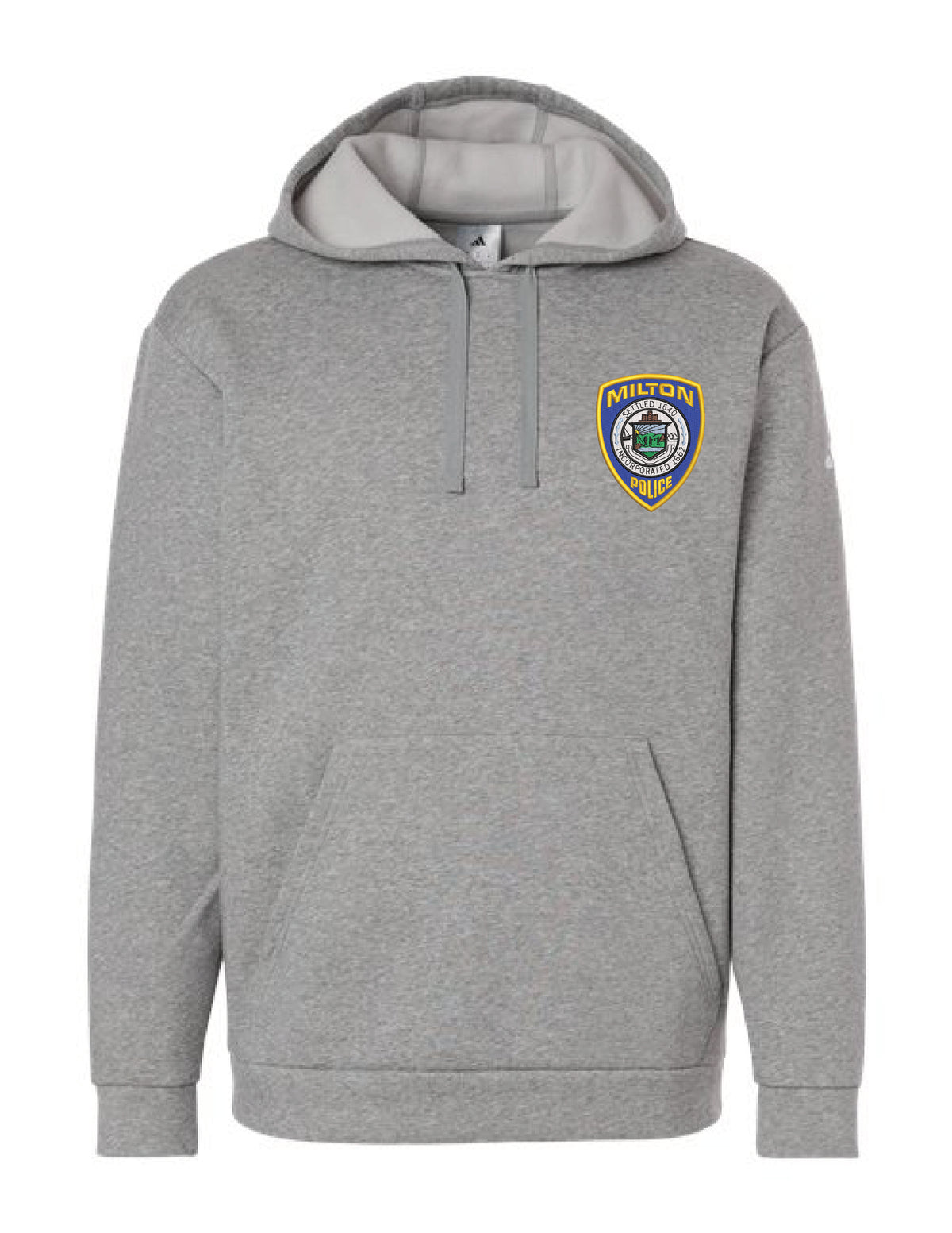 Milton Police: Adidas Unisex Fleece Hooded Sweatshirt