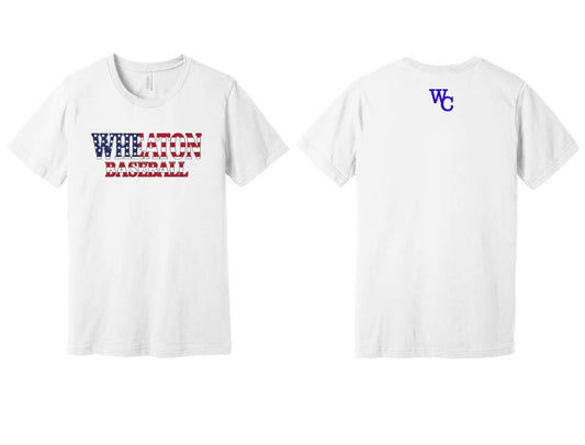 Wheaton Baseball: Bella Canvas Flag Tee