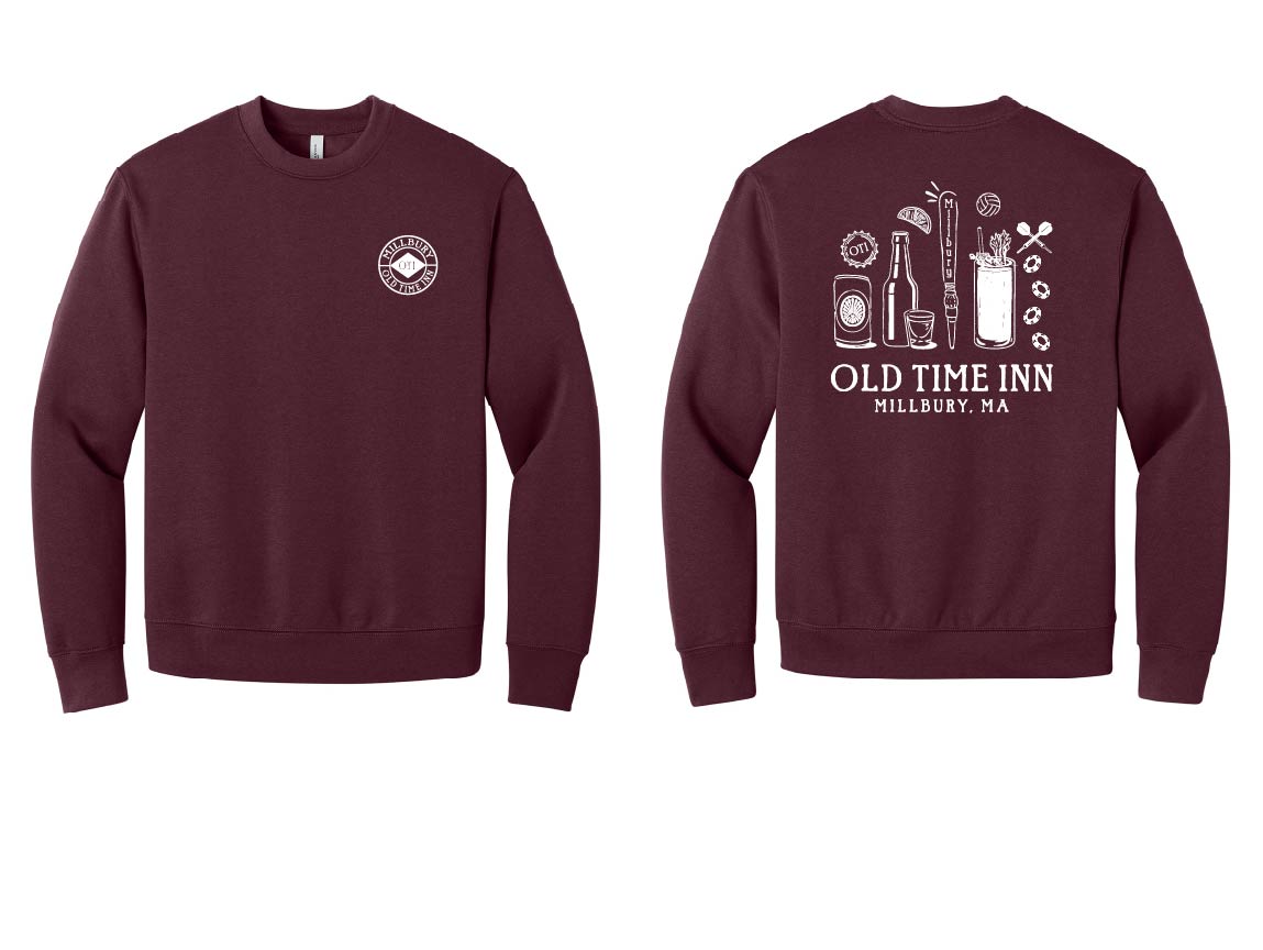 Millbury Old Time Inn: Bella Canvas Heavyweight Crewneck Sweatshirt