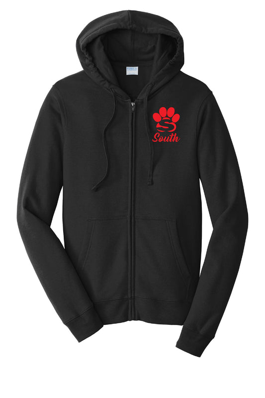 Braintree South: Embroidered Full Zip Fleece Hoodie