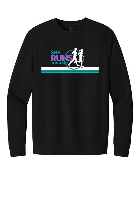 She Runs This Town: District Crewneck Fleece Sweatshirt