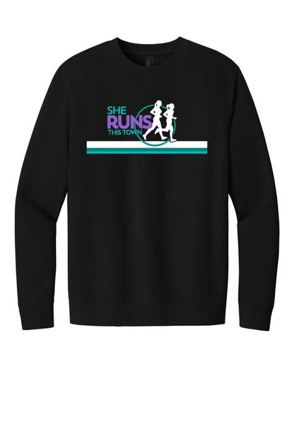 She Runs This Town: District Crewneck Fleece Sweatshirt